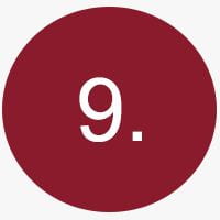 A red circle with the number 9 in it. 
