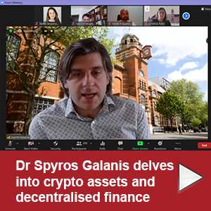Dr Galanis pictured on Zoom.