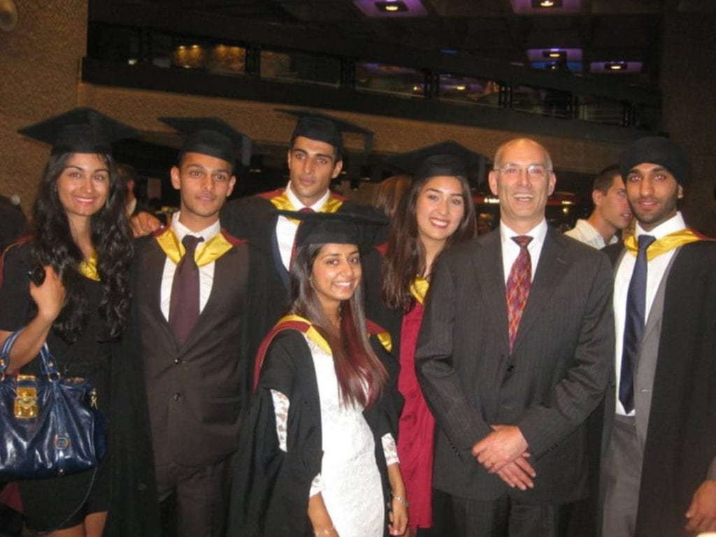 Anand and friends at graduation