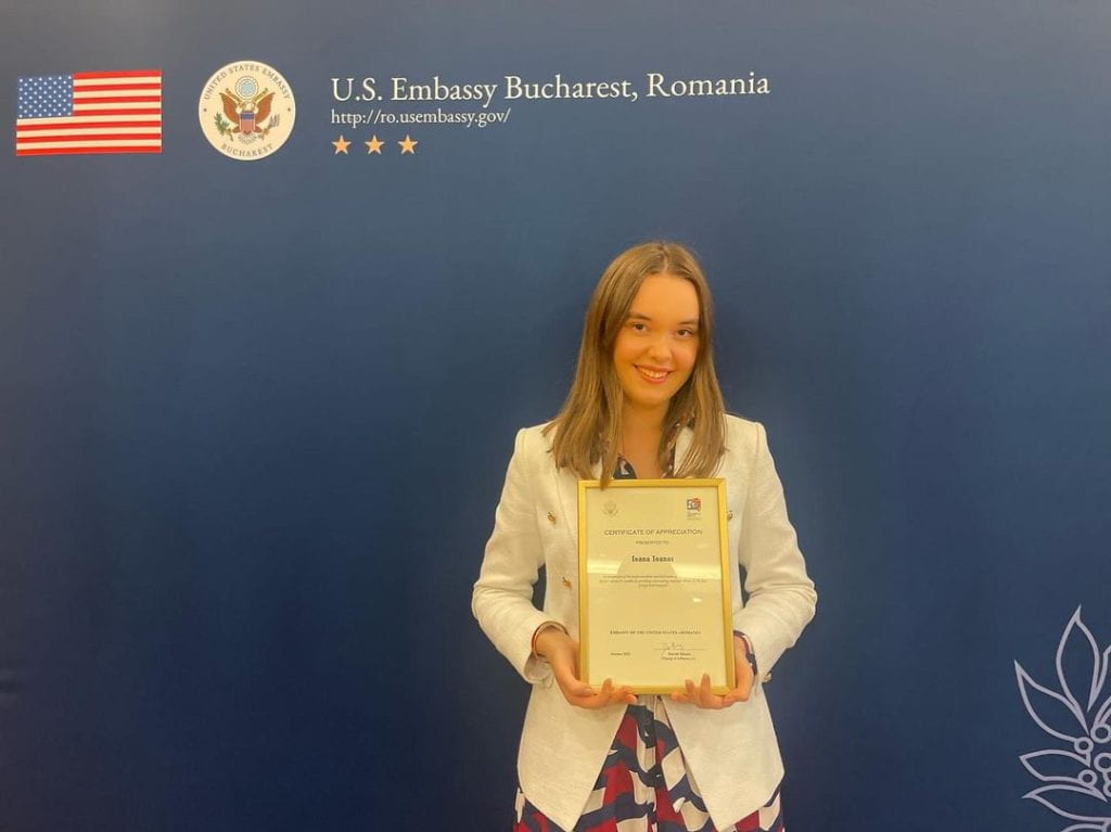 Ioana at the Embassy