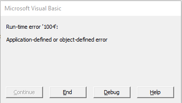 Visual Basic for Applications error shown while importing a CSV file that has more rows than an Excel worksheet