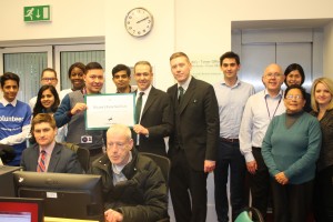 IT support at St Luke's with City University students