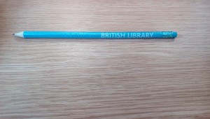 A gorgeous blue and silver pencil to add my collection.