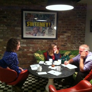 Lawrie Phipps meeting with Annemarie and Susannah
