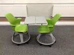 Node chairs configured for pair work