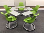 Node chairs configured for groupwork in fives