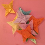 Origami handouts used on the reflective walk