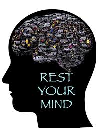 Picture of a head saying rest your mind