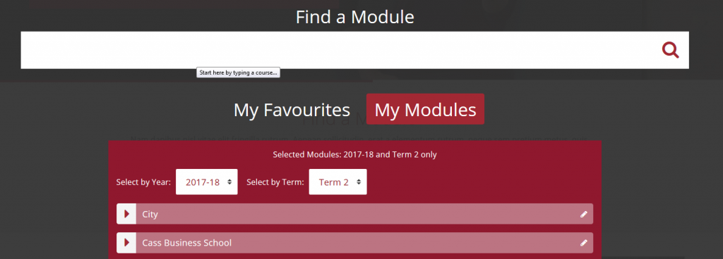Find a Module functionality