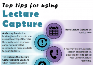 Top Tips for lecture capture