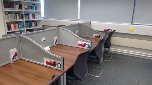 Some of the Bookable Silent Study Rooms waiting to be booked