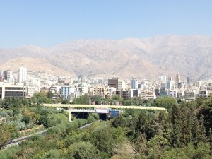 View of North Tehran from the Tabiat Bridge