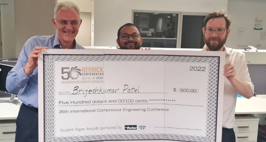Brijeshkumar Patel wins Best Student Award at Purdue University Herrick Conferences